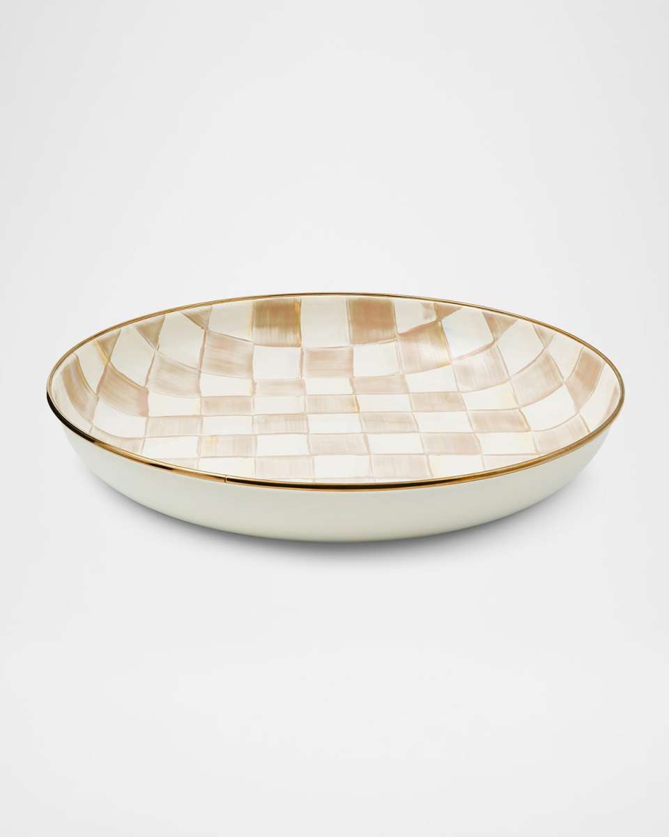 Mocha Check Abundant Bowl